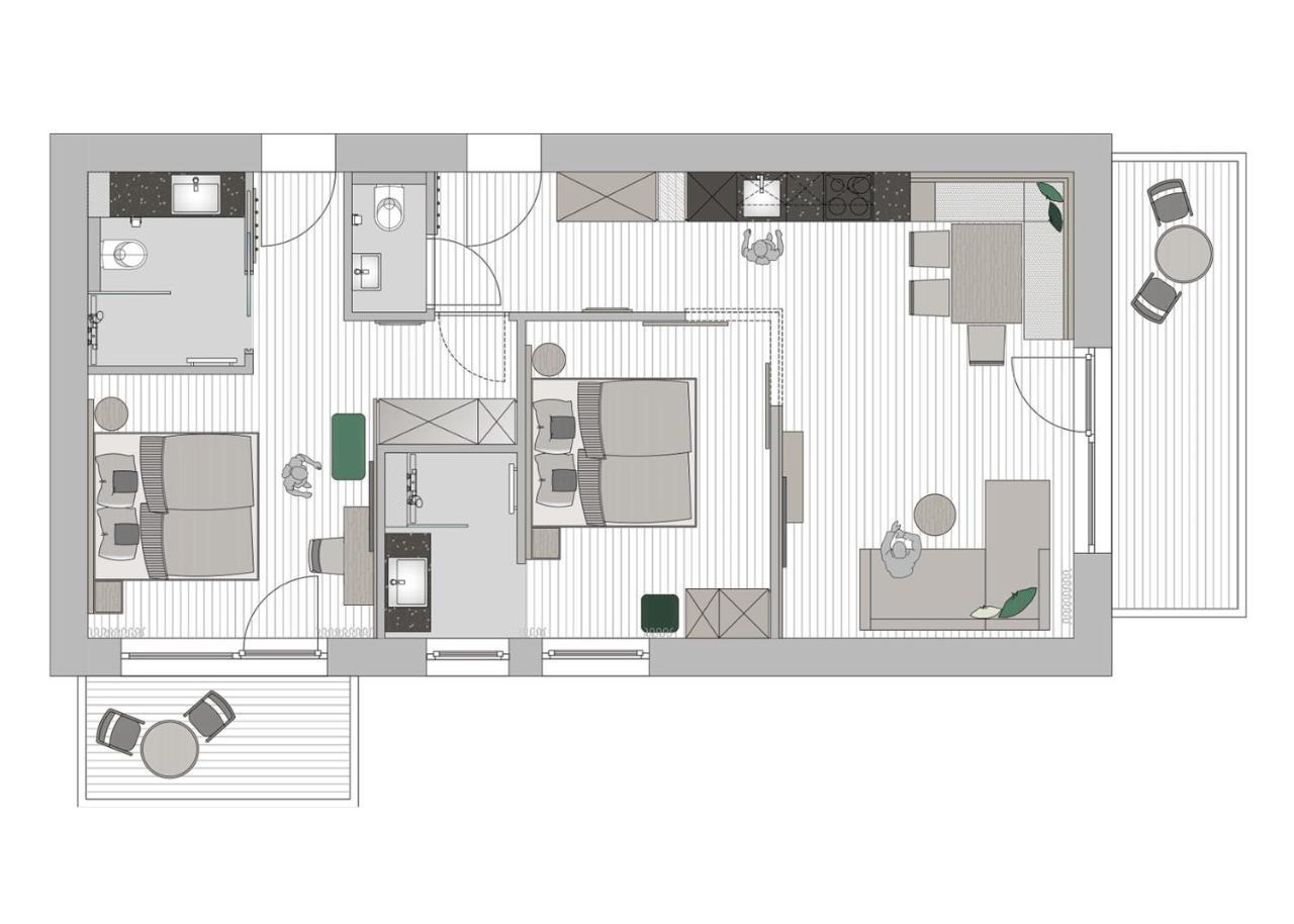 Apartment mit 2 Schlafzimmern